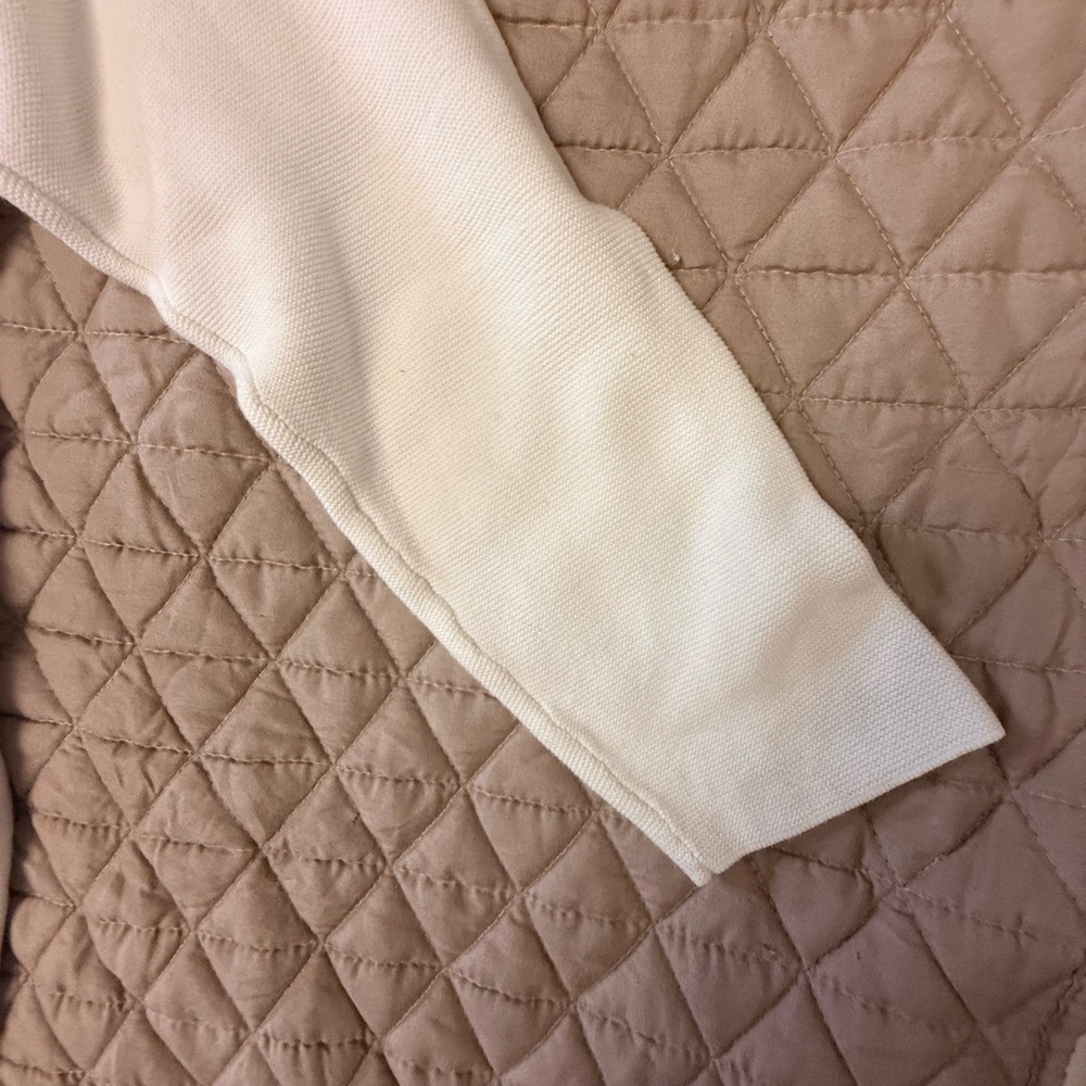 Talbots Double Buttons On Side Funnel Neck Tee Si… - image 2